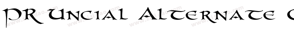 PR Uncial Alternate Capitals字体转换